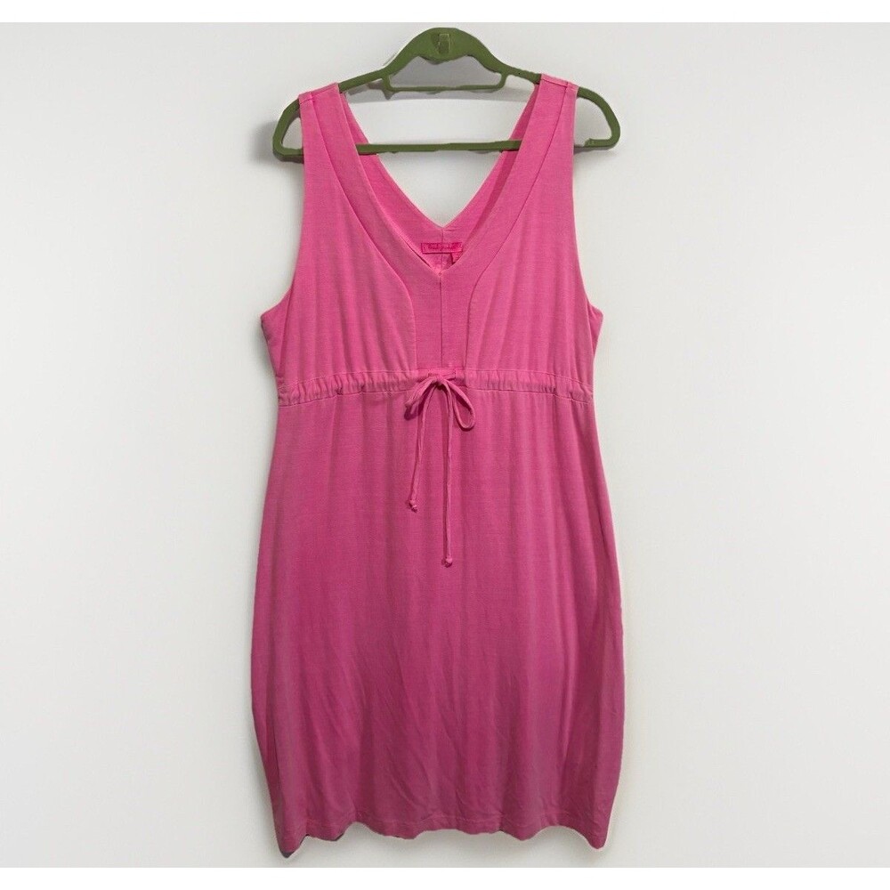 Fresh Produce Baja Boardwalk Sleeveless Dress Cosmos Pink XL Resort Beachy Coast